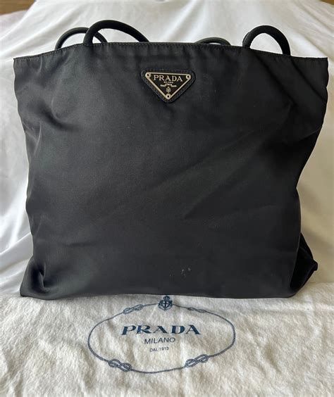 prada classic nylon tote|Prada nylon tote vintage.